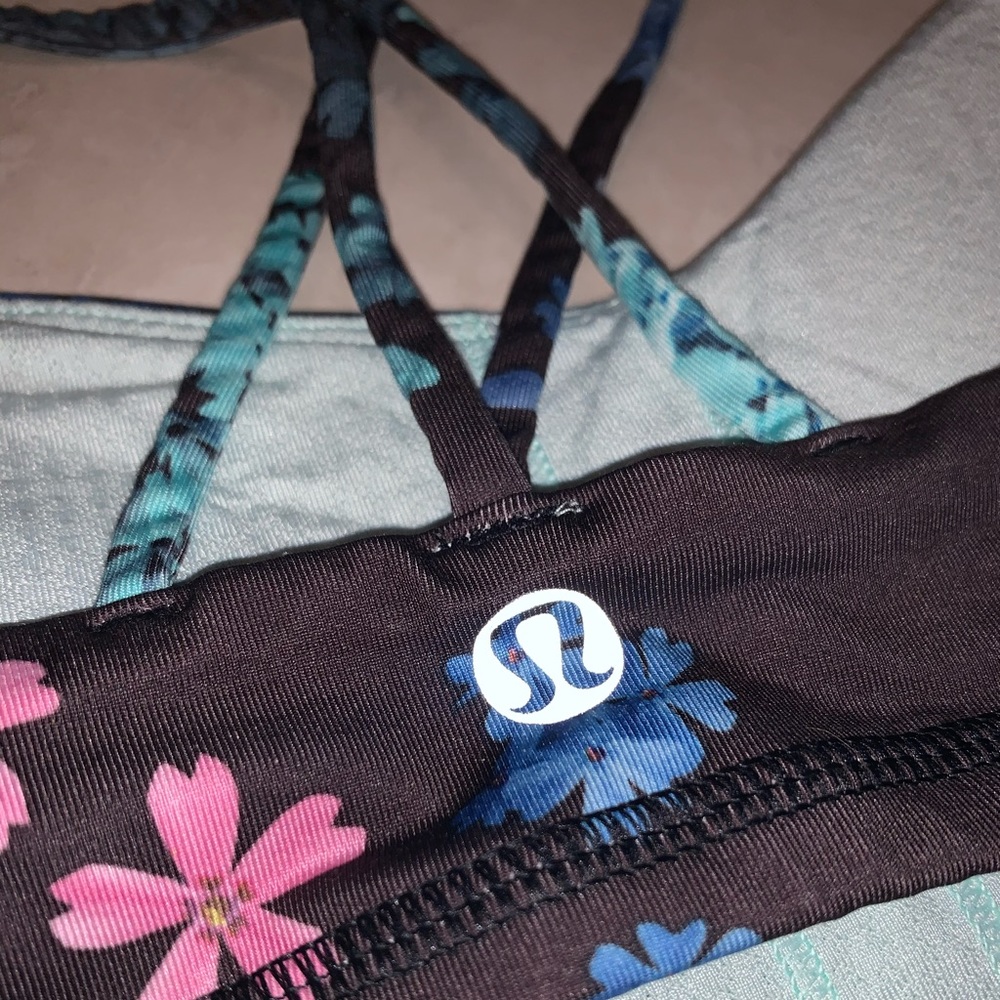 EUC Floral Multi-Color Sports Bra